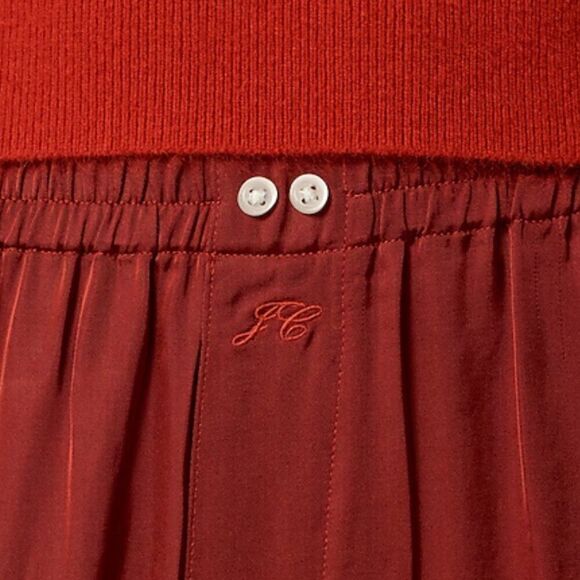 J. Crew CF512 Red Soft Shine Pajama Pant For Women NWT size large - Picture 2 of 9